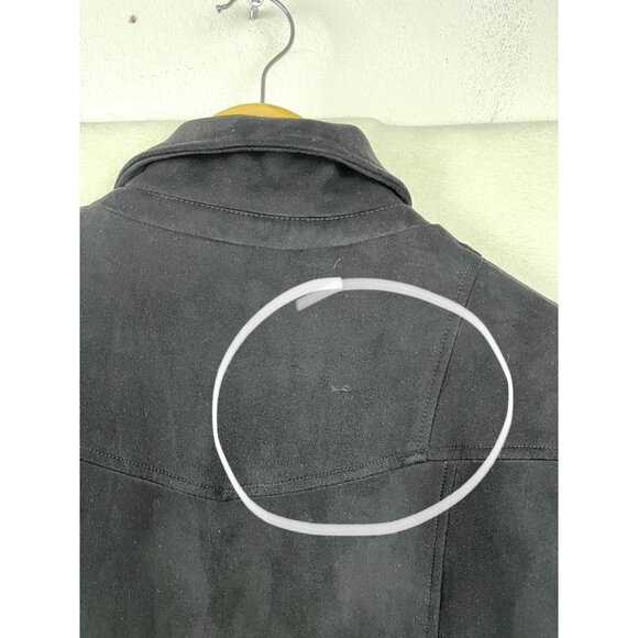 Members only Women's Faux Suede Biker Jacket black size S - Picture 11 of 13
